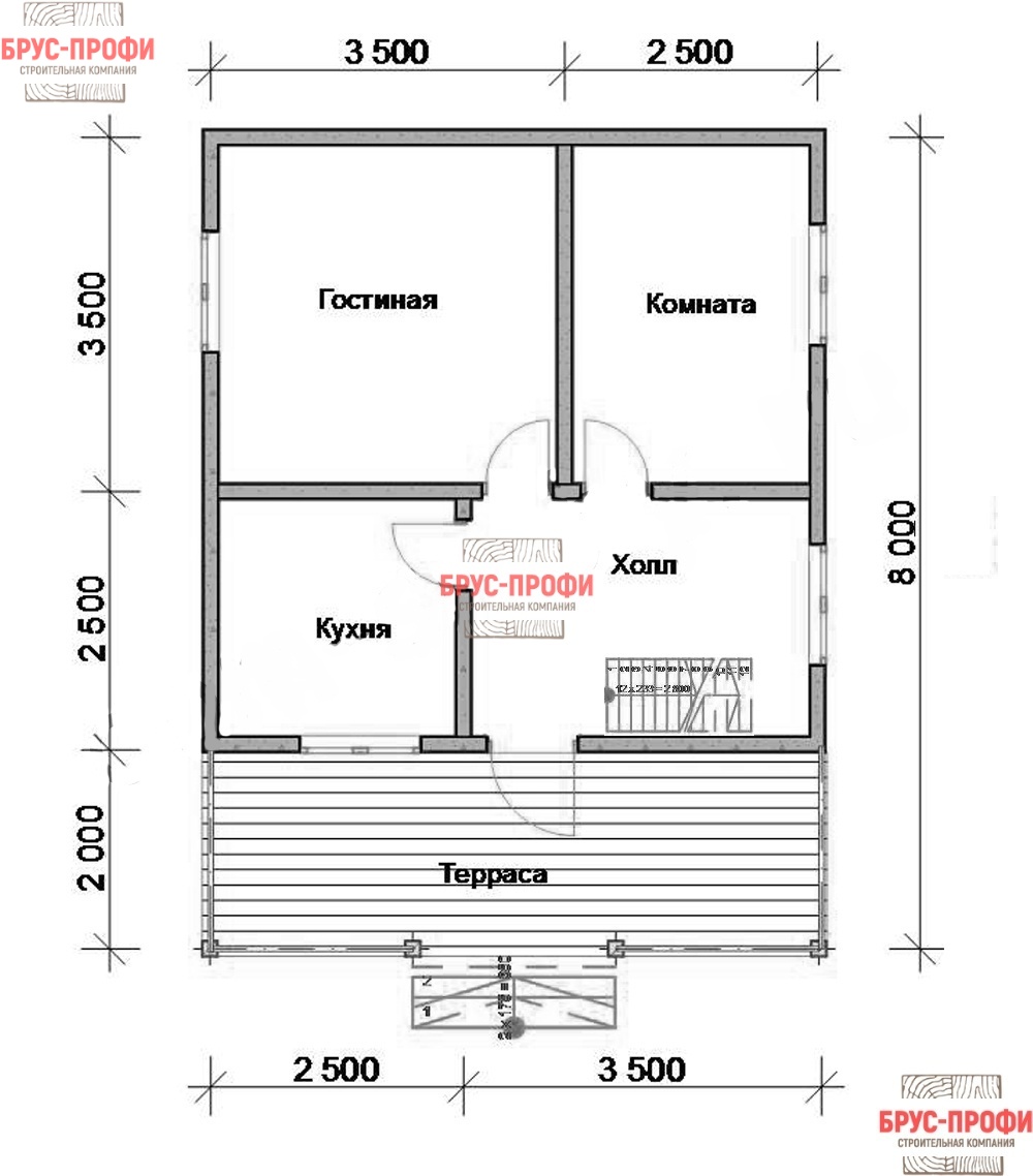 Дома из бруса 6х8 под ключ в Москве — проекты и цены на строительство брусовых домов 6 на 8